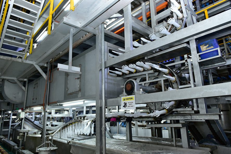 Stainless steel glove dipping production line machinery